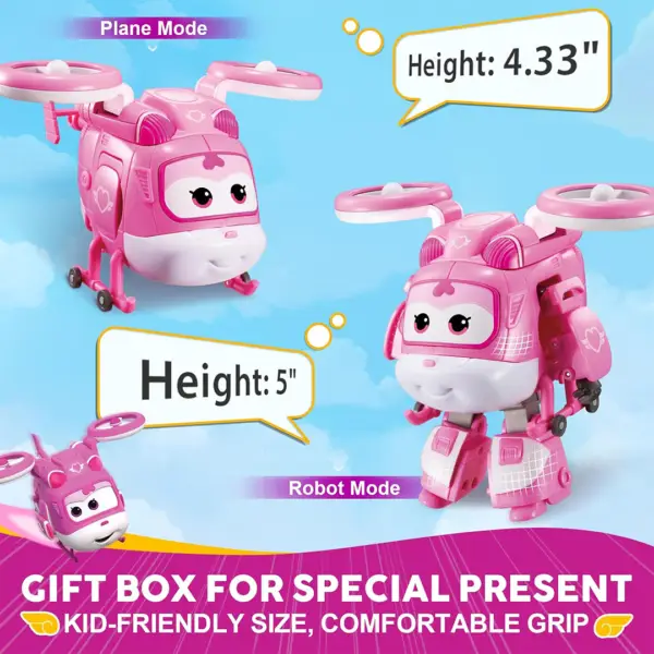 Super Wings 5" Transforming  Airplane to Robot
