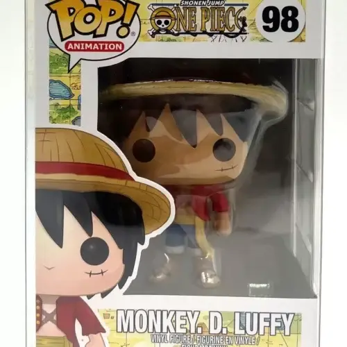 Funko Pop! One Piece Monkey D Luffy #98 Common with CCI POP Protector