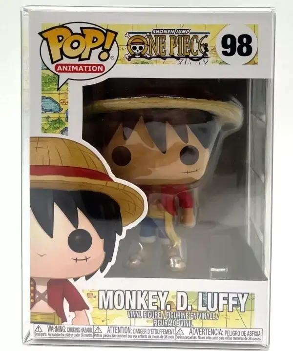 Funko Pop! One Piece Monkey D Luffy #98 Common with CCI POP Protector
