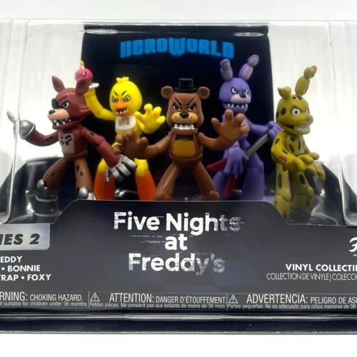 Funko Hero World S2 FNAF 3.5" Freddy Chica Bonnie Springtrap Foxy Set of 5