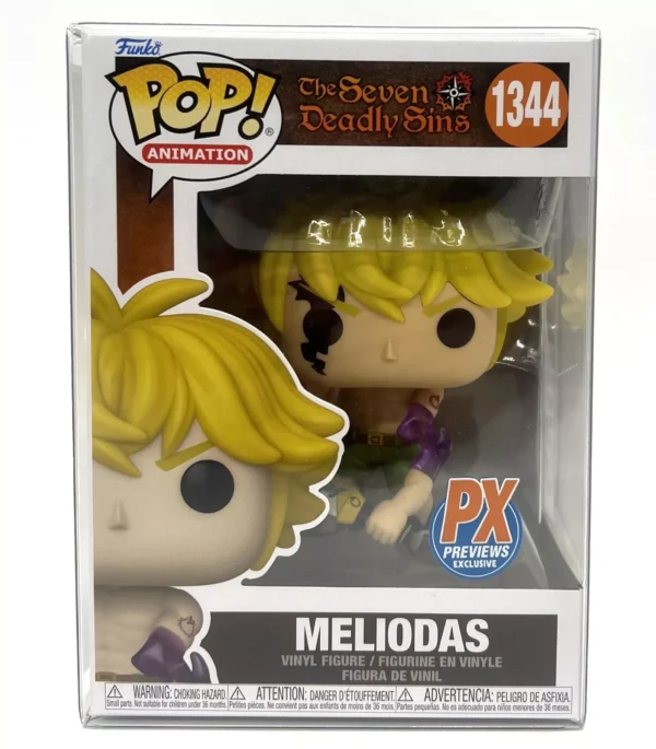 Funko Pop! The Seven Deadly Sins Meliodas PX Exclusive #1344 with POP Protector