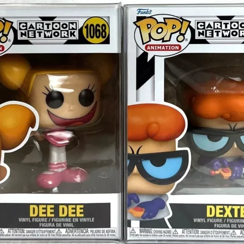 Funko Pop! Dexter Laboratory Dexter #1067 & Dee Dee #1068 Set of 2 W/Protectors