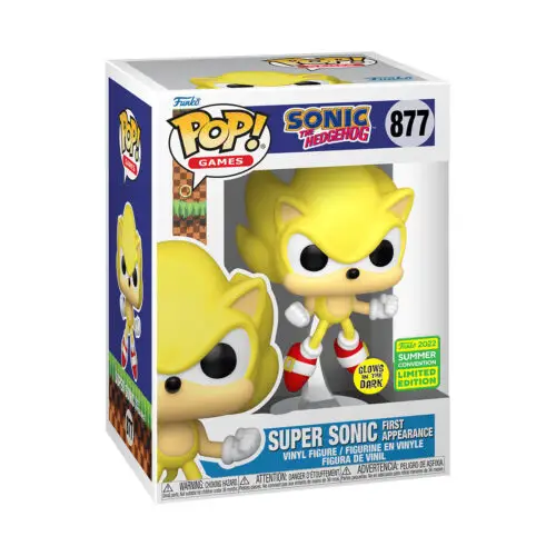 Funko Pop! Vinyl: Sonic the Hedgehog - Super Sonic First Appearance (Glows in the Dark) - San Diego Comic Con Funko Walmart (Exclusive) #877