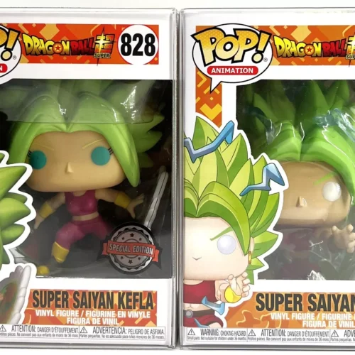 Funko Pop! DBS SS Kale Chalice Exclusive #819 & SS Kefla SE #828 Set of 2