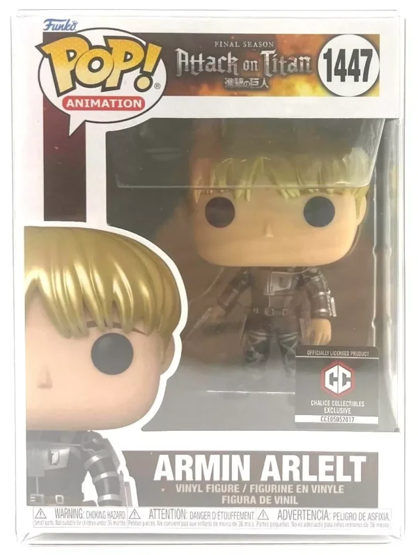 48 Funko Pop! Attack on Titan Armin Arlelt Metallic #1447 Chalice Collectables