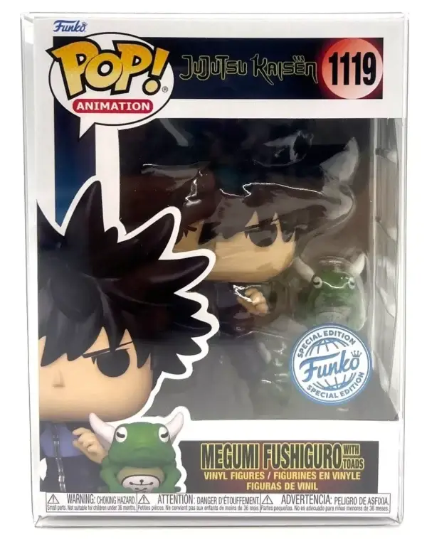 8 Funko Pop! Jujutsu Kaisen Megumi with Toads #1119 Special Edition with Protector